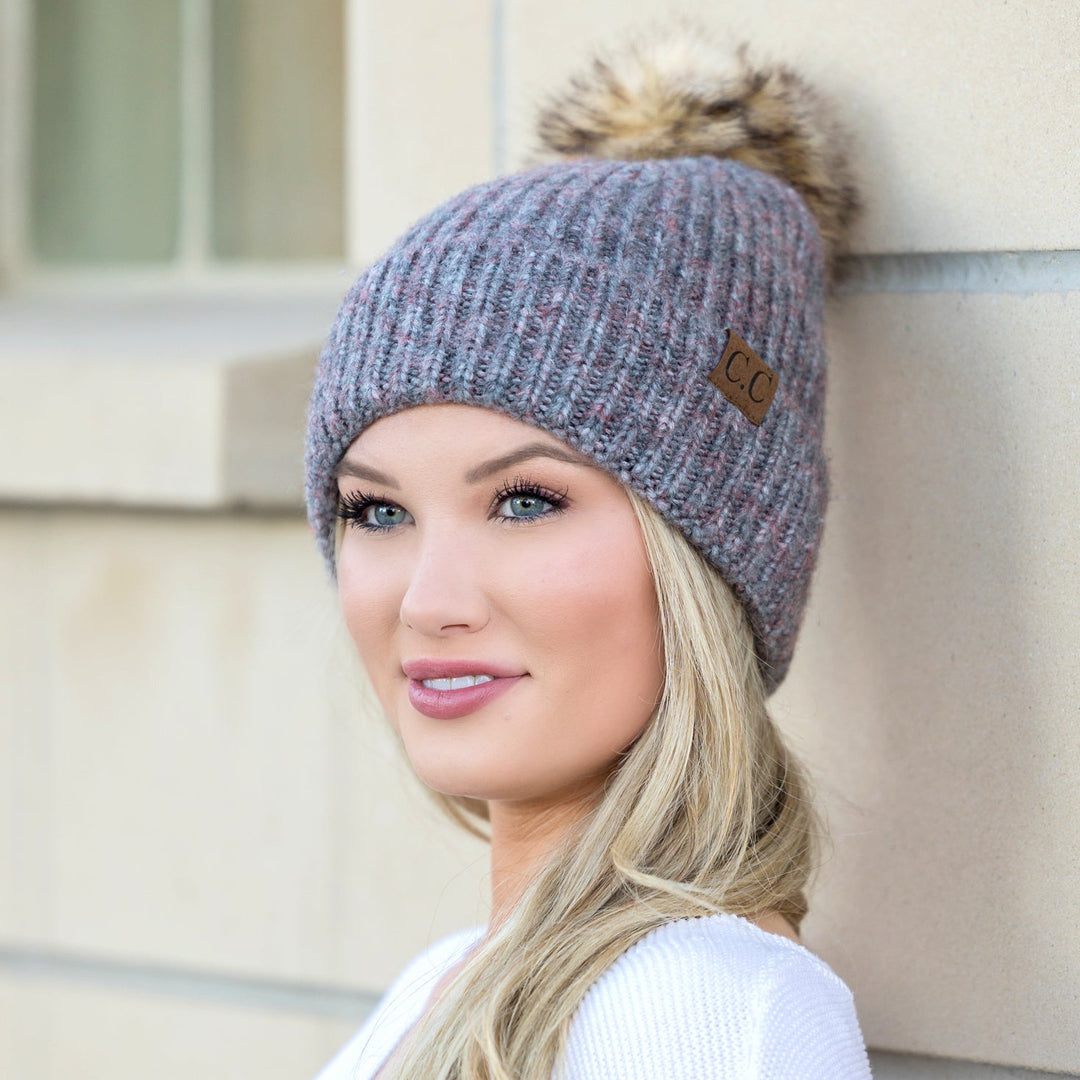 C C® Cozy Marled Pom Beanie