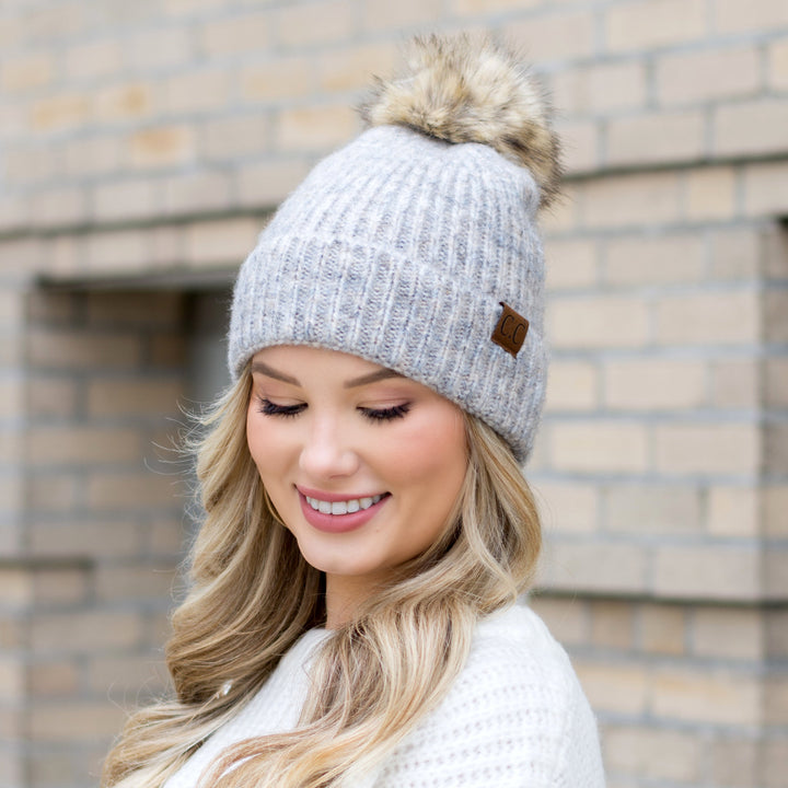 C C® Cozy Marled Pom Beanie