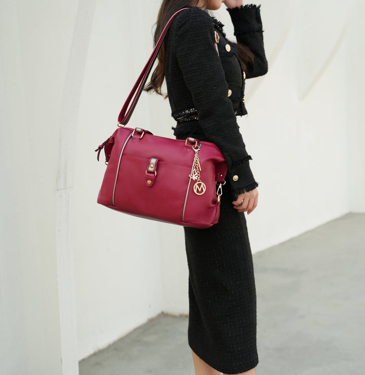 Cognac Brown MKF Collection By Mia K Opal Shouder Bag