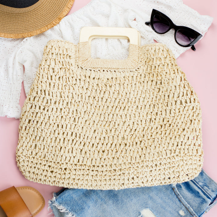 Oversized Straw Tote 1