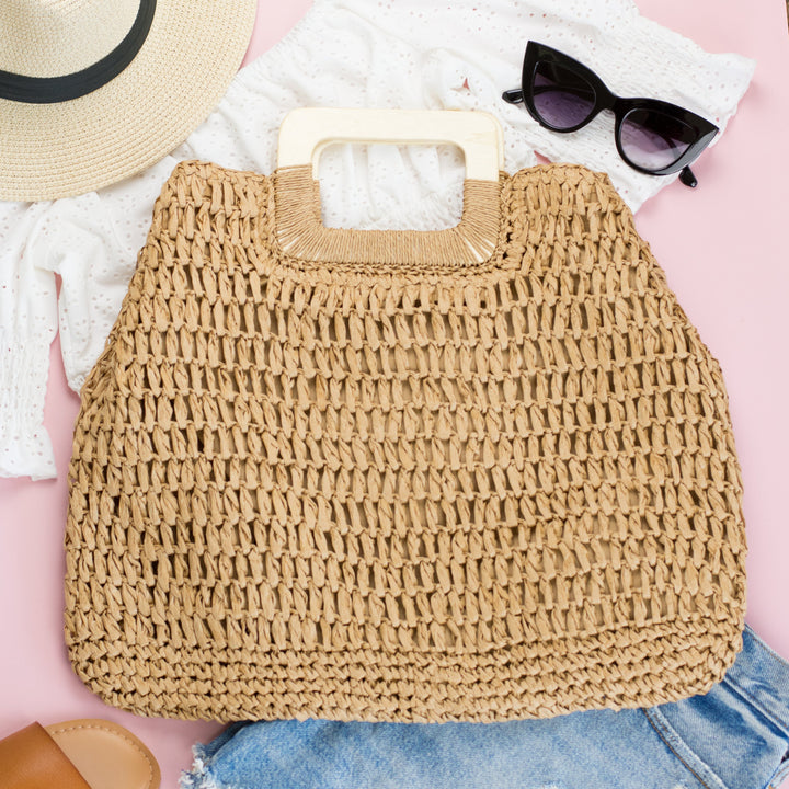 Oversized Straw Tote 1