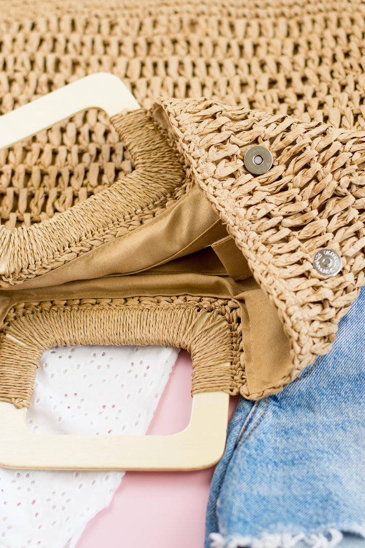 Oversized Straw Tote 1