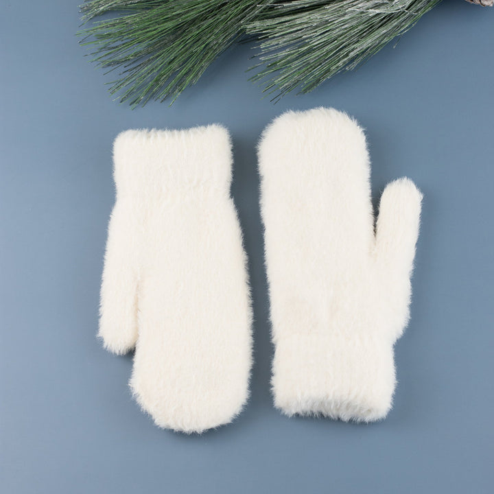 Plush Fur Lined Mittens 1