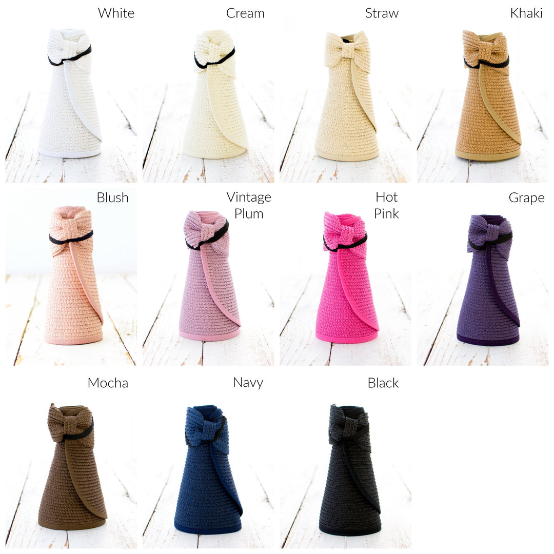 Foldable Wide Brim Bow Visor 1