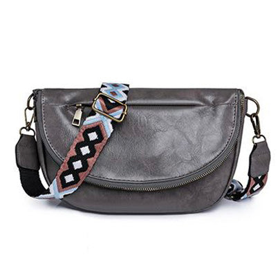 Callie Fold Over Leather Crossbody Sling Bag 1