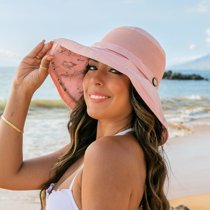 Black Button Accent Cargo Hat