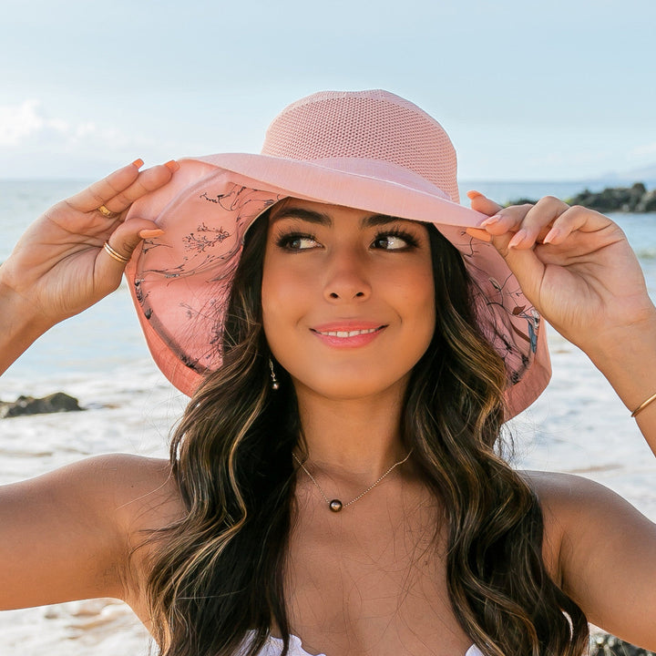 Blush Button Accent Cargo Hat