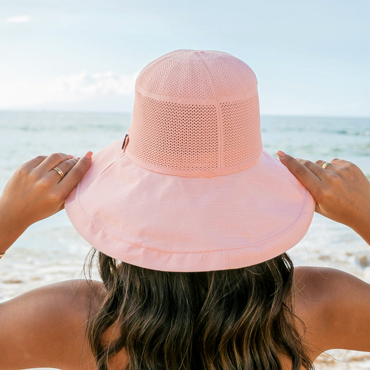 Cream Button Accent Cargo Hat