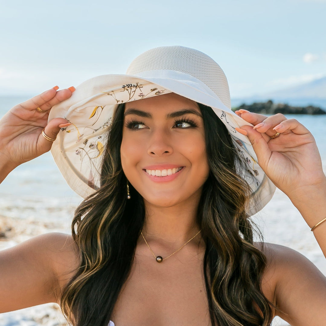 Gray Button Accent Cargo Hat
