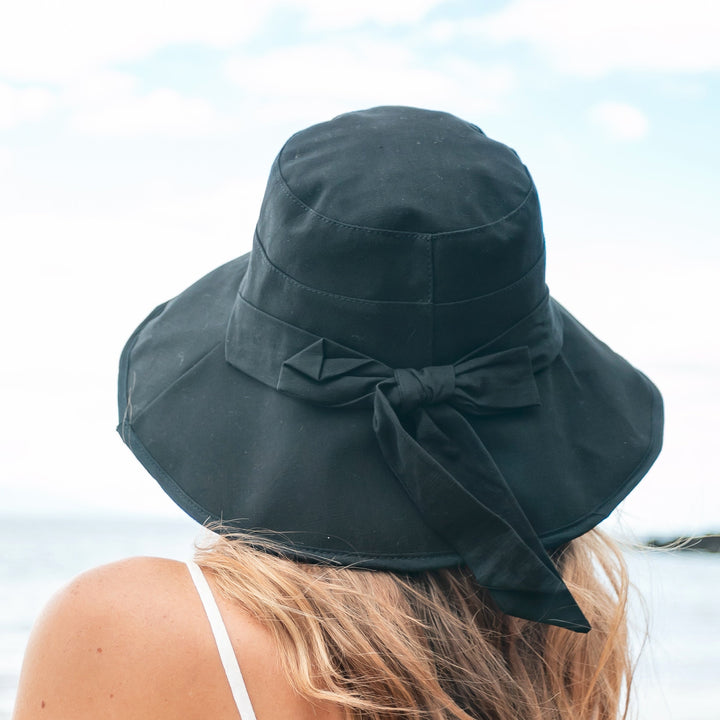 Mustard Bow Accent Cargo Hats 1