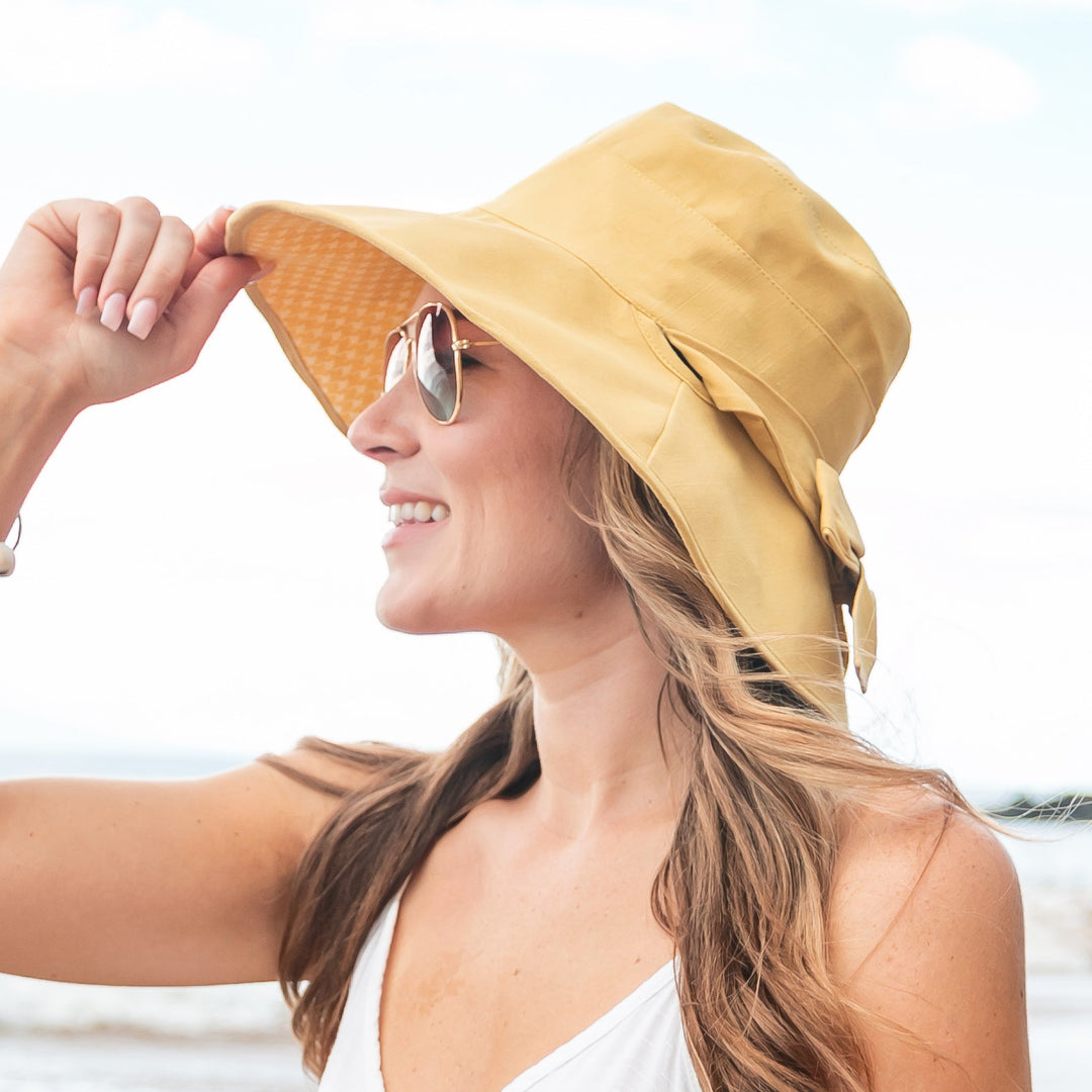 Bow Accent Cargo Hats 1