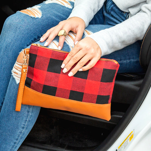 Buffalo Plaid Clutch 1