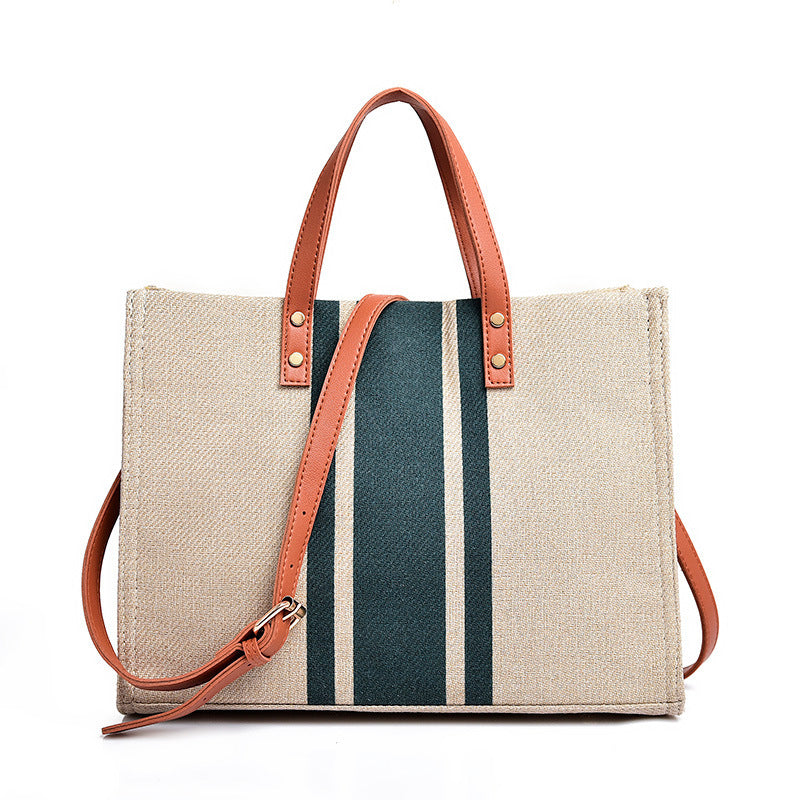 Canvas Stripe Tote 1