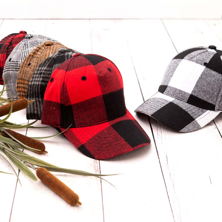 Fall Plaid Ball Caps 1