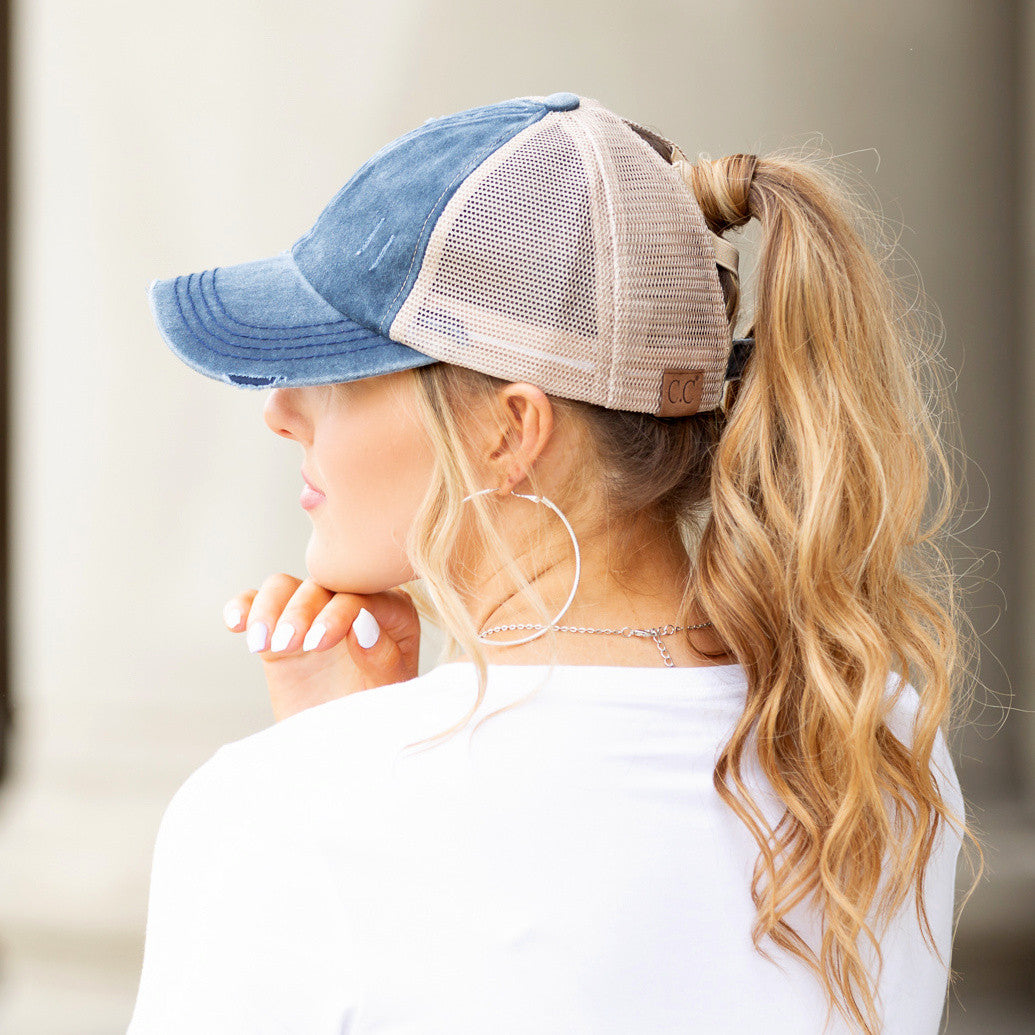 Olive Camo Cc Criss Cross Ponytail Caps 1