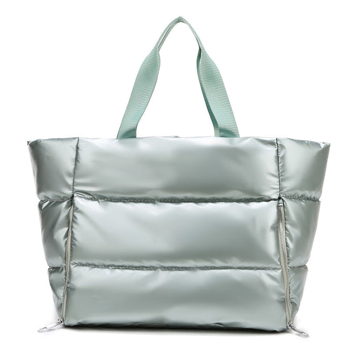 Metallic Puffer Tote 1