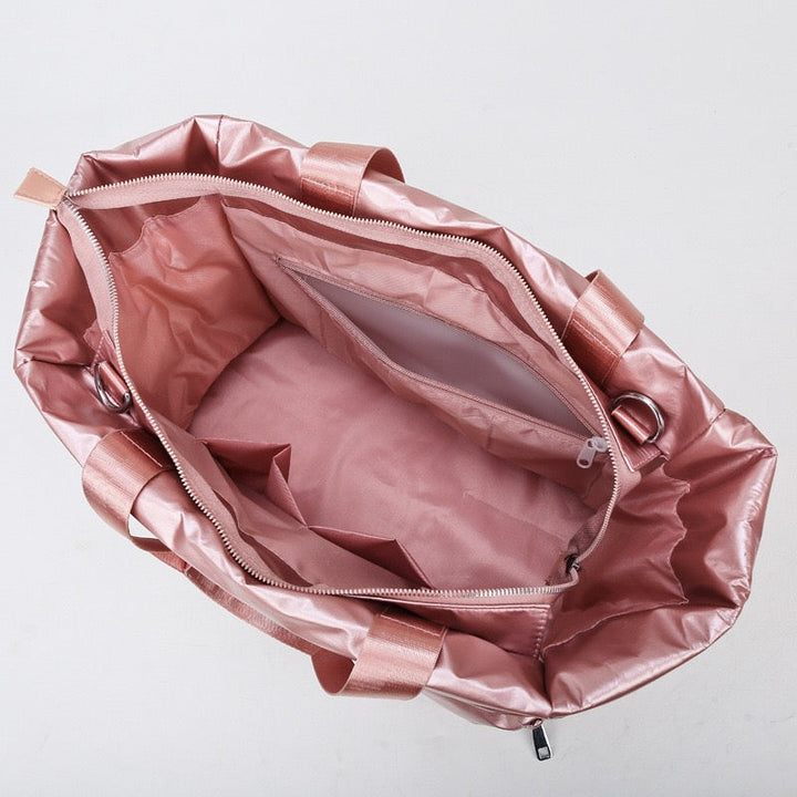 Metallic Puffer Tote 1