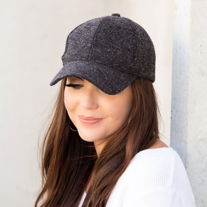 Midnight Navy Autumn Tweed Ball Caps