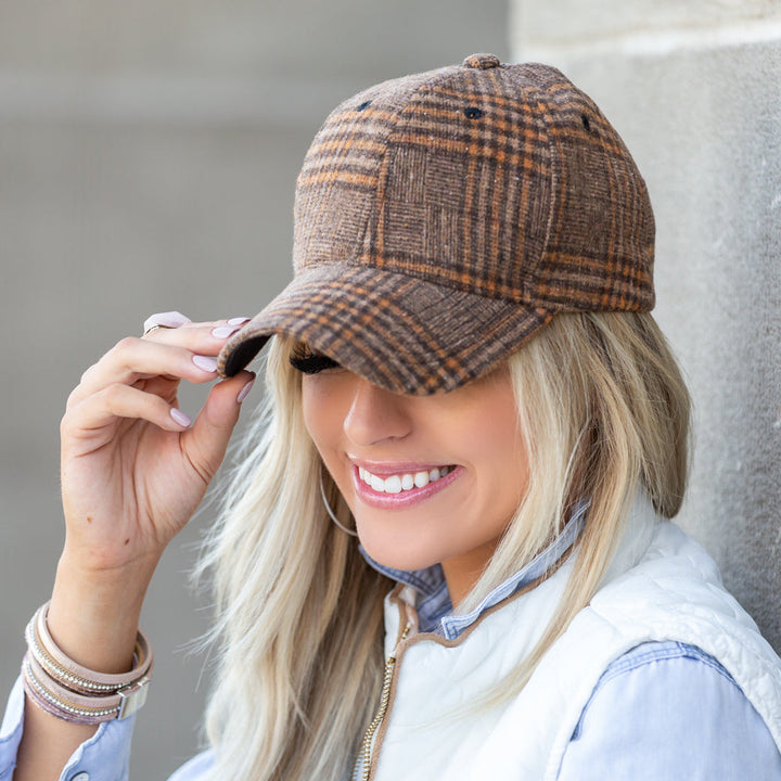 Fall Plaid Ball Caps 1