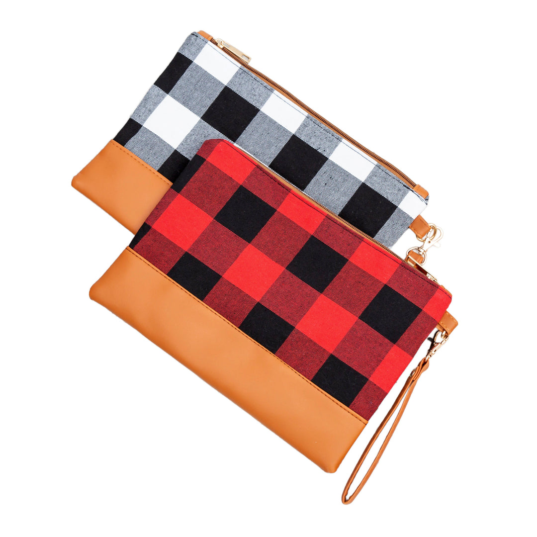 Buffalo Plaid Clutch 1