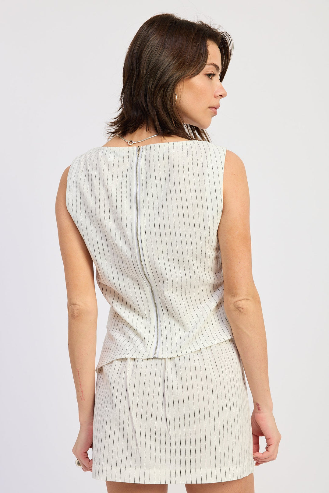 Off White Black Stripe Olivia Top