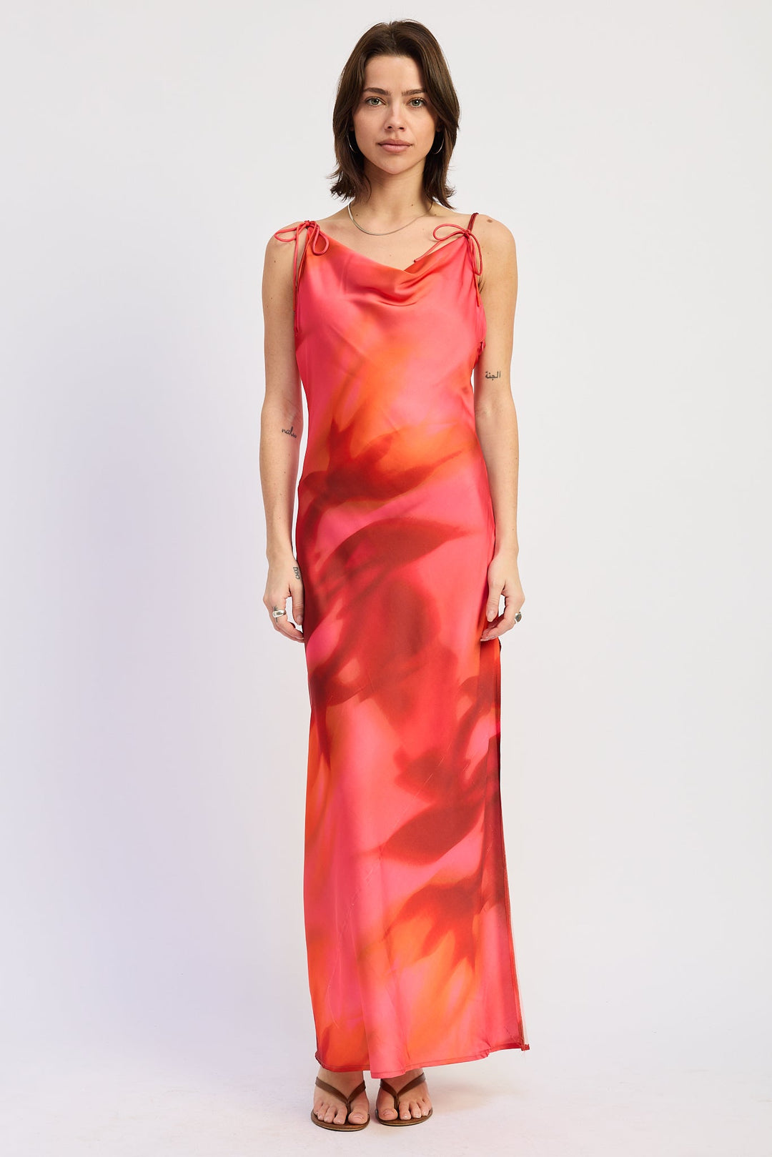 Magenta Red Esmeray Maxi Dress