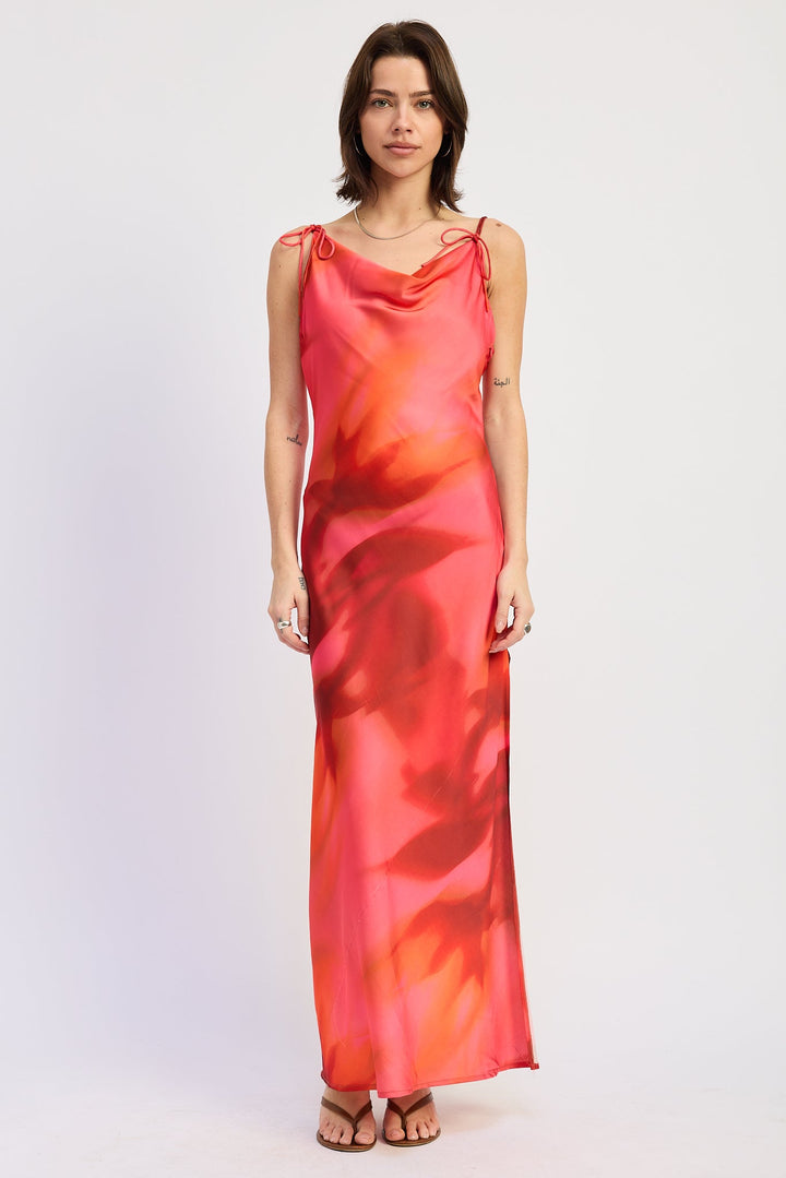Magenta Red Esmeray Maxi Dress