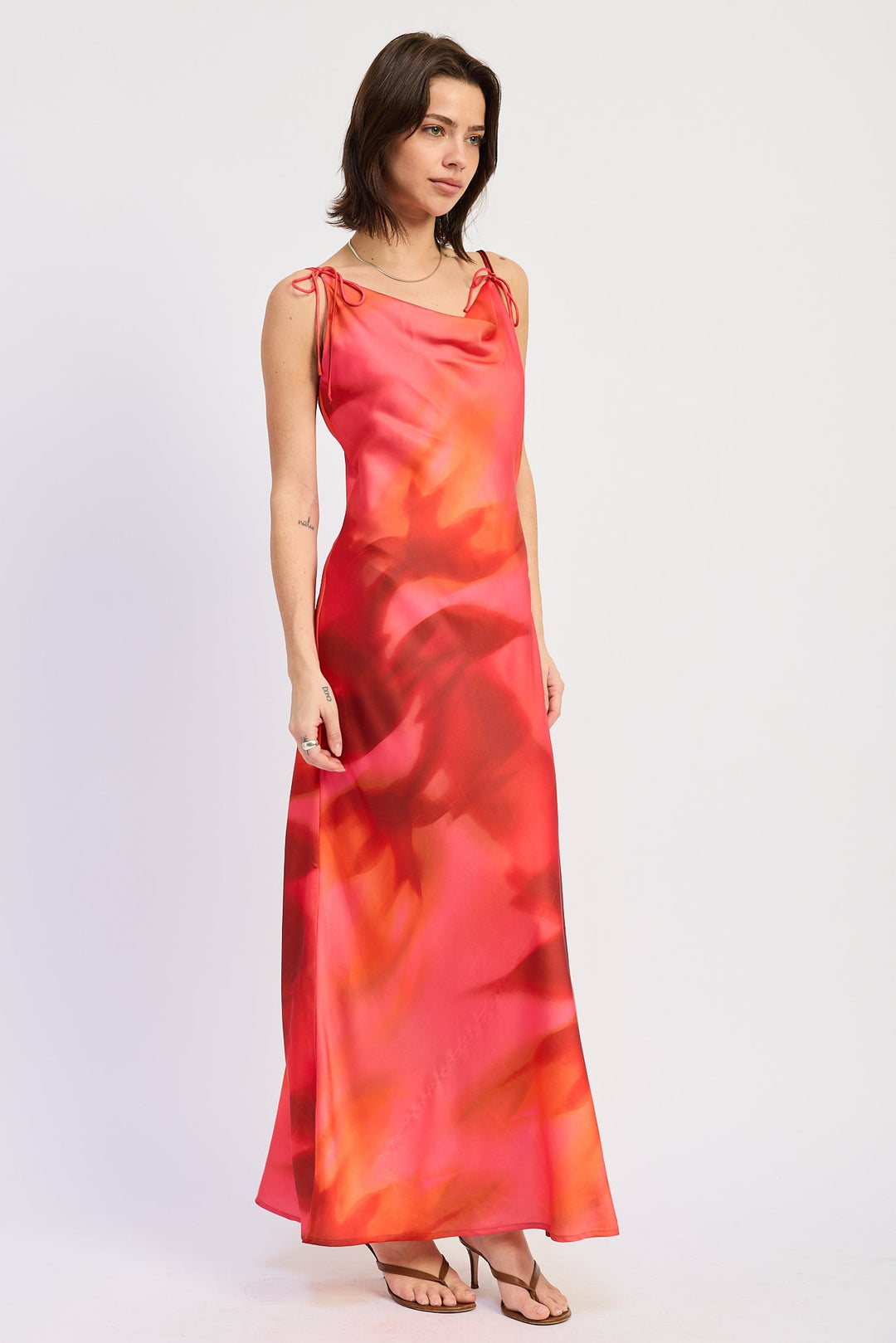 Magenta Red Esmeray Maxi Dress