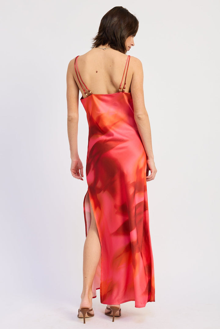 Magenta Red Esmeray Maxi Dress