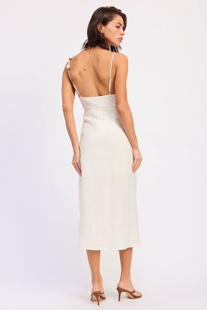 White Coralie Midi Dress