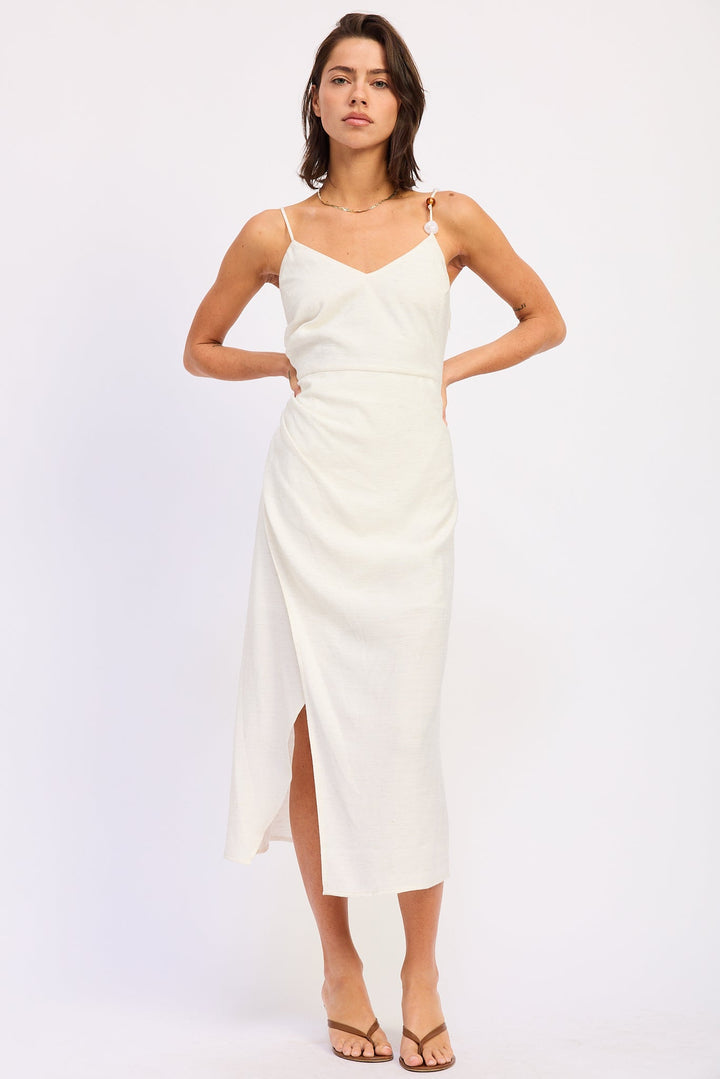White Coralie Midi Dress