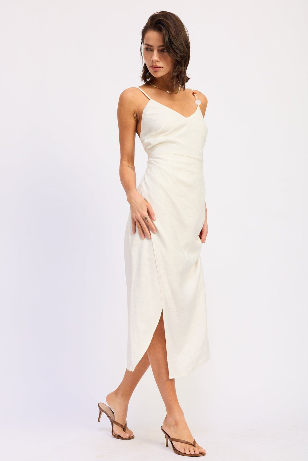 White Coralie Midi Dress