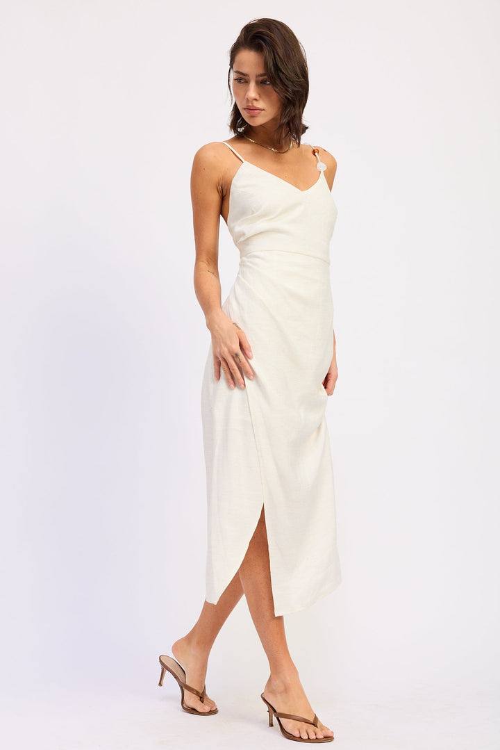 White Coralie Midi Dress