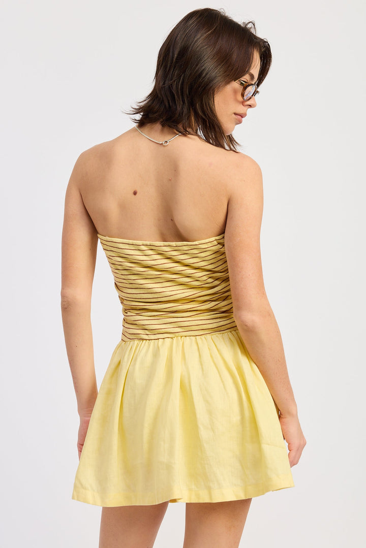 Yellow Mix Everose Mini Dress