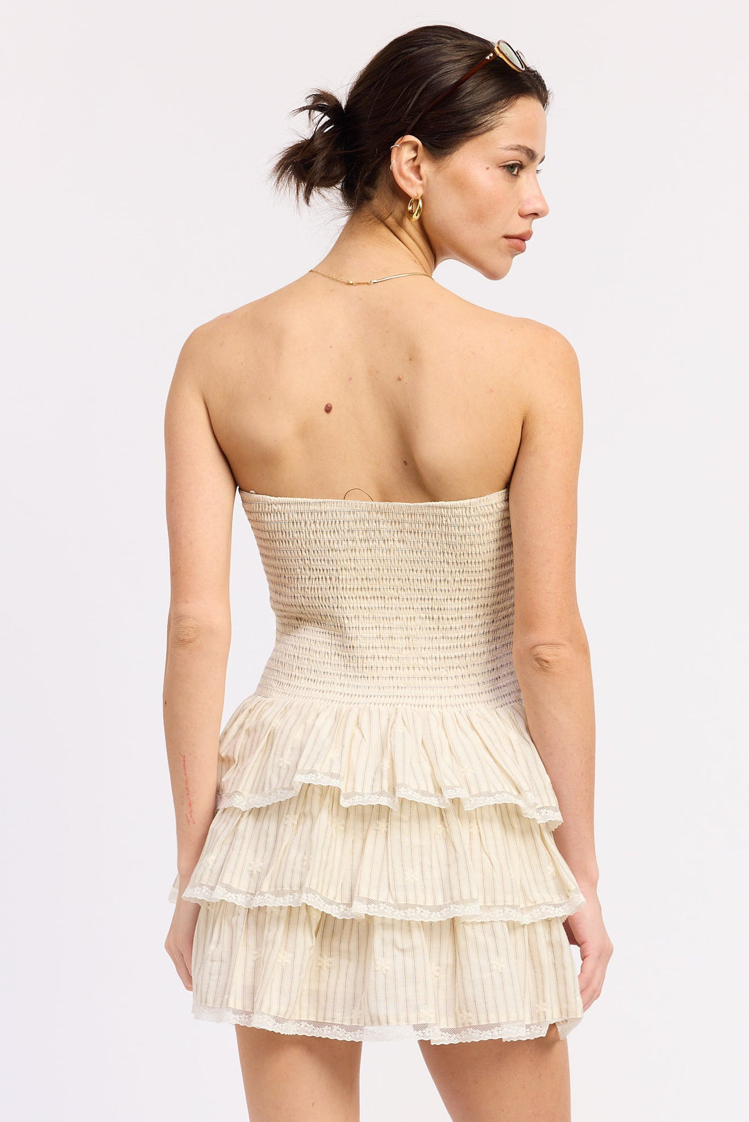 Natural Stripe Daniela Mini Dress