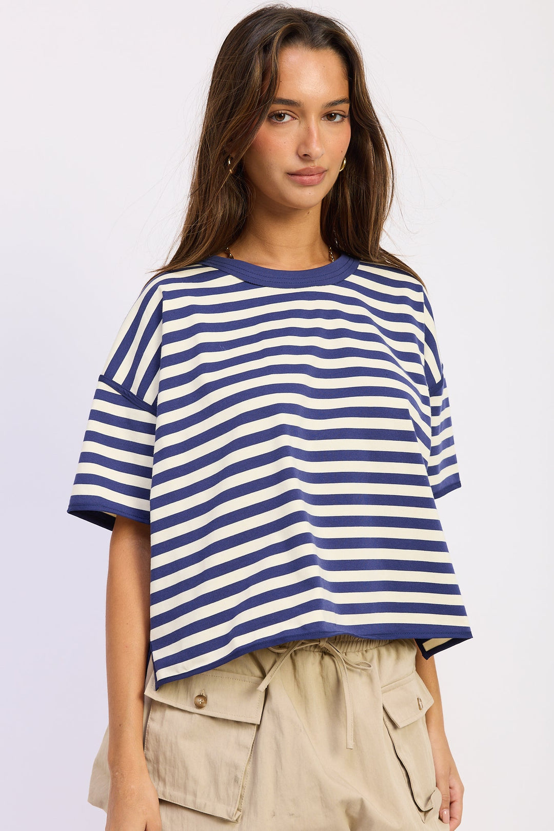 Navy Ivory Fenella Top