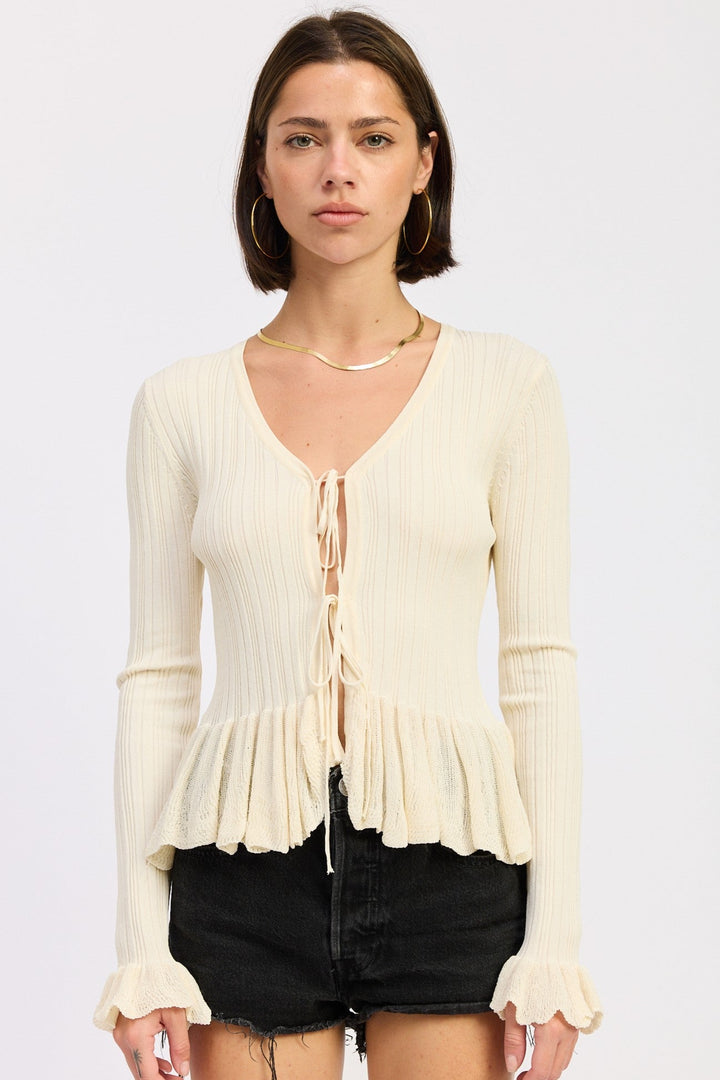 Ivory Dahlia Top