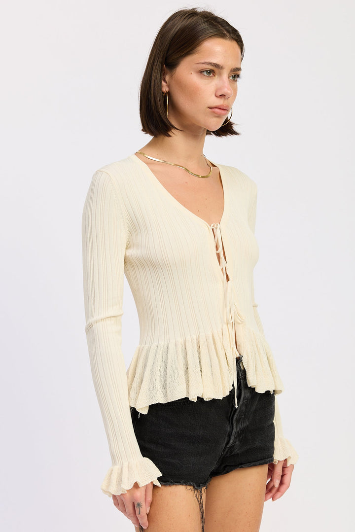 Ivory Dahlia Top
