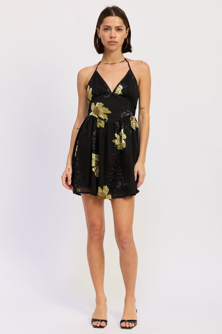 Black Marielle Mini Dress
