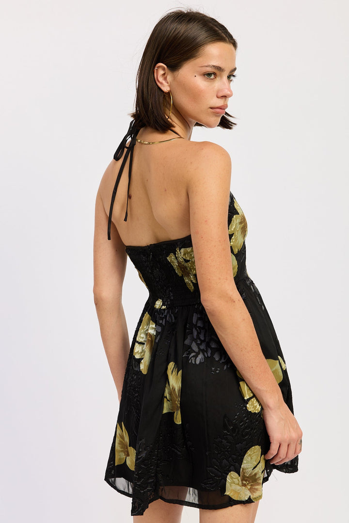 Black Marielle Mini Dress
