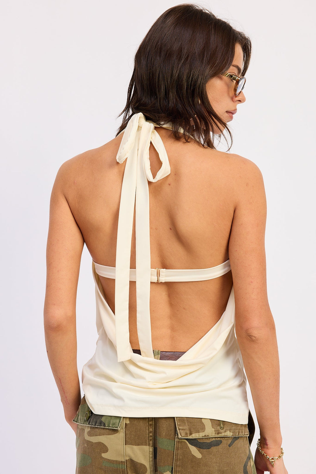 Ivory Orelia Cowl Top