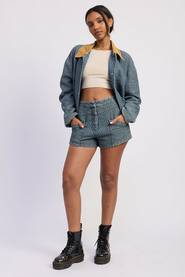 Dark Blue Evren Shorts
