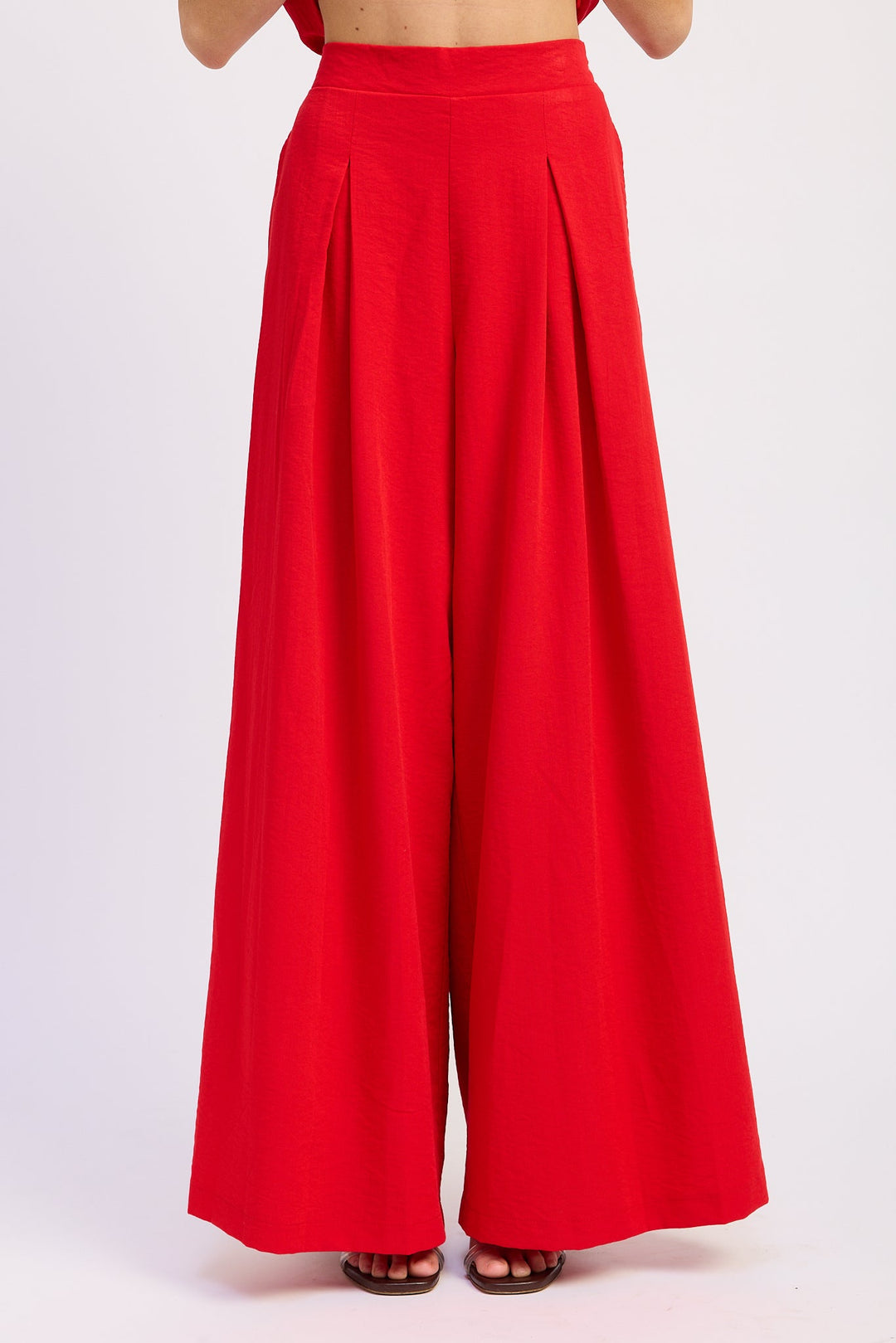 Navy Nora Wide Leg Pants