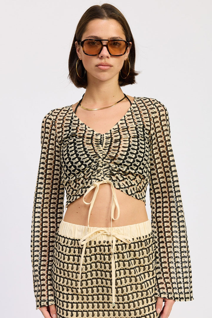 Cream Multi Daleyza Top