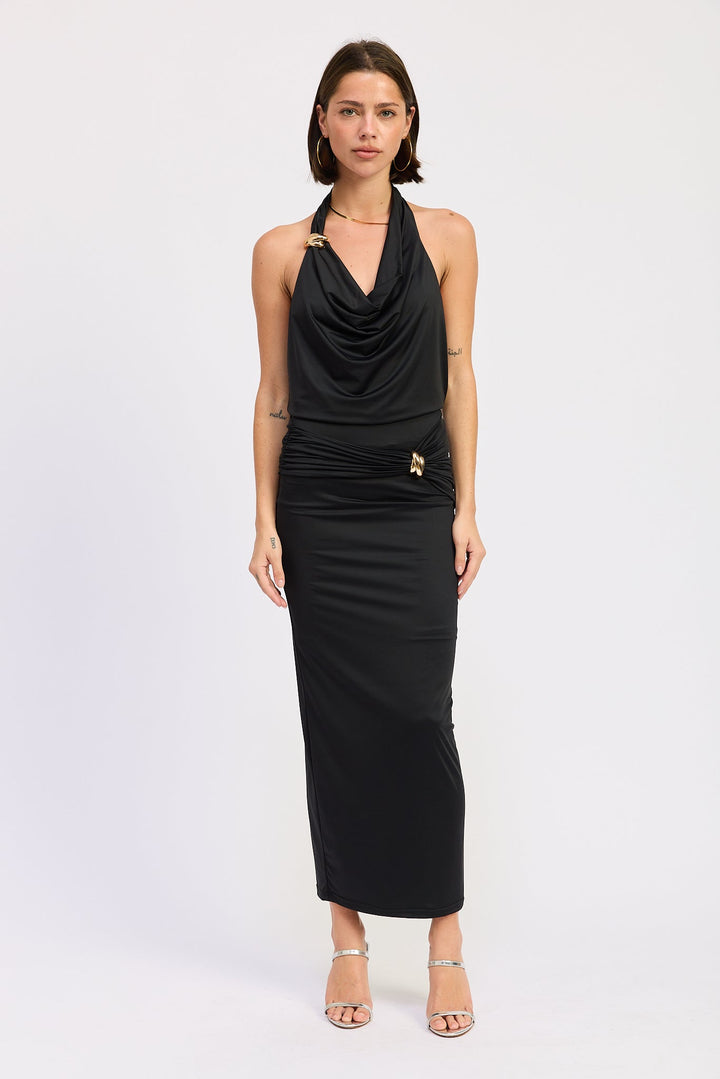 Black Tori Maxi Skirt