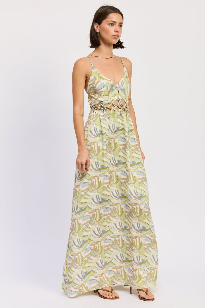 Green Multi Ivara Maxi Dress