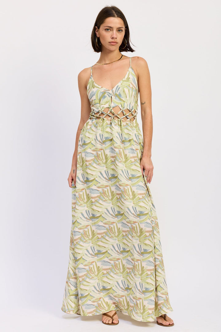 Green Multi Ivara Maxi Dress