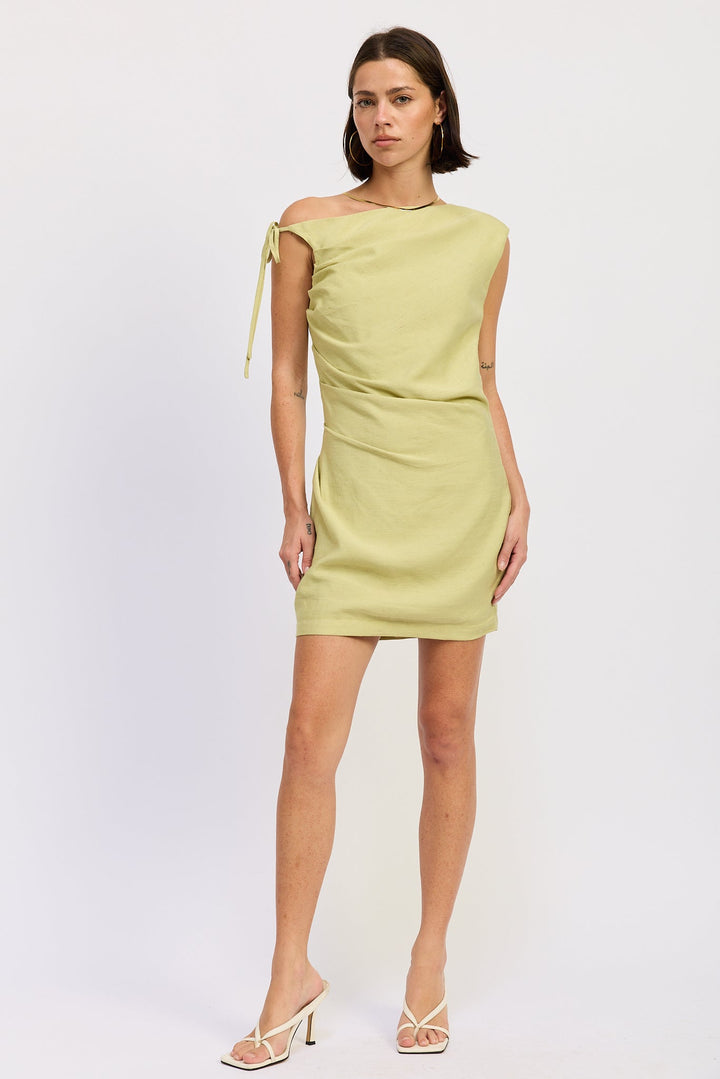 Lime Riven Mini Dress