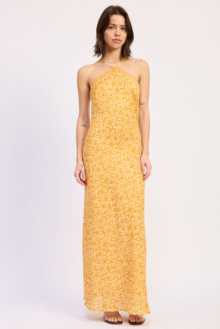 Tangerine Elowen Midi Dress