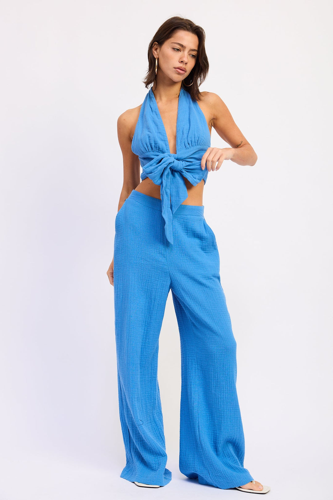 Off-White Jadae Halter Neck Top